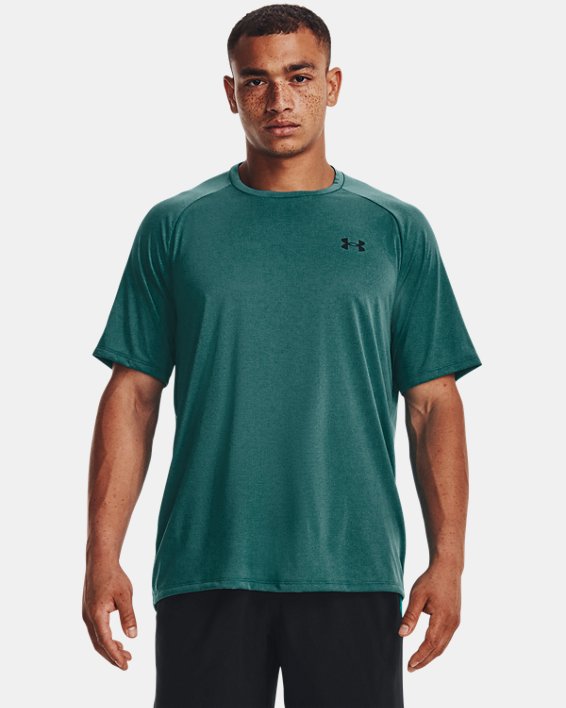 Camiseta de manga corta con textura UA Tech™ 2.0 para hombre, Green, pdpMainDesktop image number 0